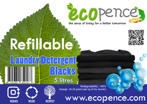 ecopence refillabel soap laundry black