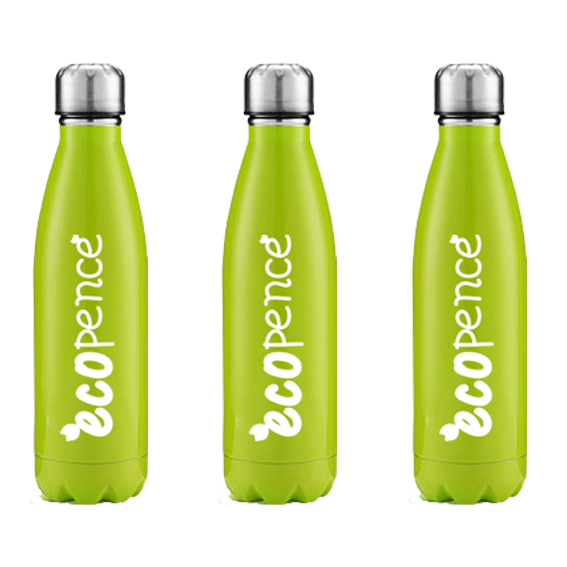 Green Stainless steel water bottle